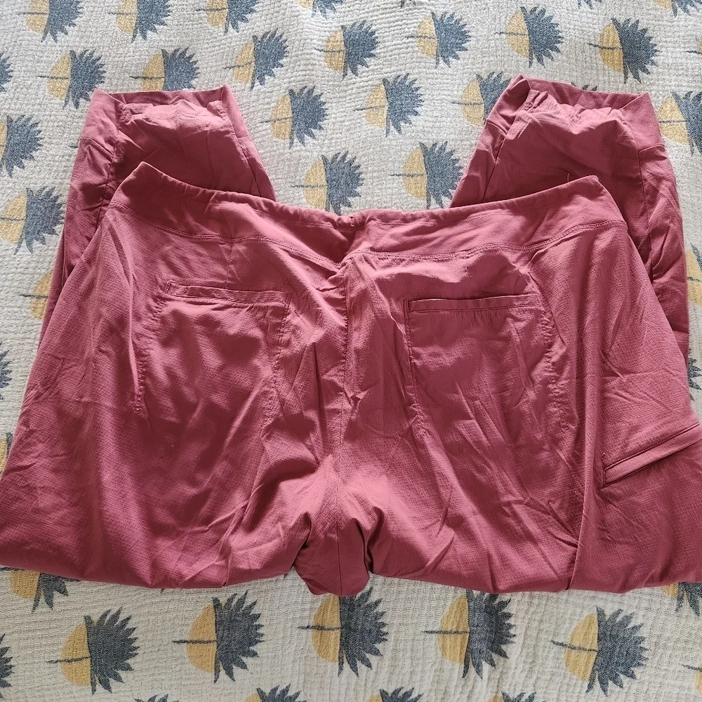 Athleta Trekkie North Jogger Pant Womens Plus Size 22 Berry Rose Pink Drawstring